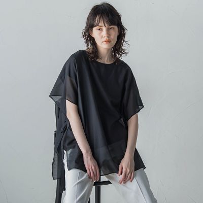 ブライトローン半袖ブラウス≪洗濯機で洗える≫
