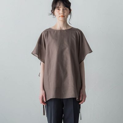 ブライトローン半袖ブラウス≪洗濯機で洗える≫