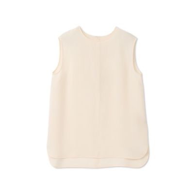 ＜la.f...（Women）＞【ＷＥＢ＆ａｍｐ　一部店舗限定】ステップヘムノースリブラウス≪洗濯機で洗える≫