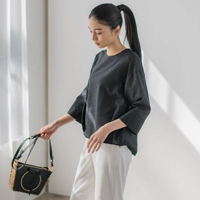 【ＷＥＢ限定】エアーリップルブラウス≪洗濯機で洗える≫