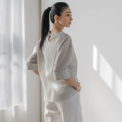 【ＷＥＢ限定】エアーリップルブラウス≪洗濯機で洗える≫