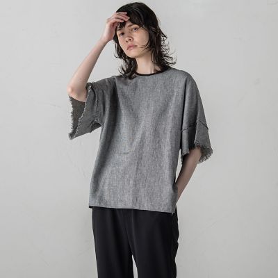 リネンクラッシックブラウス≪手洗い可能／セットアップ対応≫