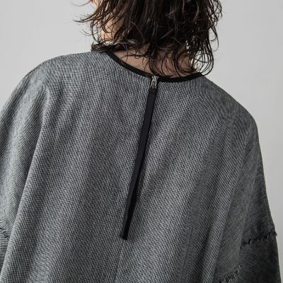リネンクラッシックブラウス≪手洗い可能／セットアップ対応≫