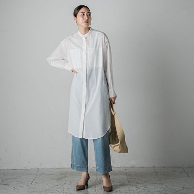 エアーリップルチュニックシャツ≪洗濯機で洗える／吸水速乾≫