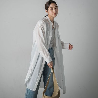 エアーリップルチュニックシャツ≪洗濯機で洗える／吸水速乾≫