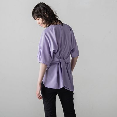 麻調シャンブレーブラウス≪洗濯機で洗える／吸水速乾／ＵＶカット≫