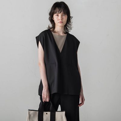 【ＷＥＢ限定】リネンライクベスト≪セットアップ対応／洗濯機で洗える≫