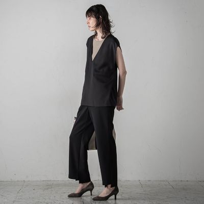 【ＷＥＢ限定】リネンライクベスト≪セットアップ対応／洗濯機で洗える≫