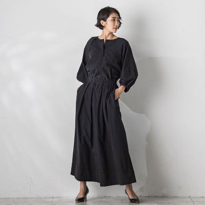 ボリューム袖タフタブラウス≪洗濯機で洗える／セットアップ対応≫