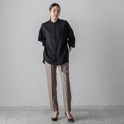 ボウタイスカーフ付ブラウス≪洗濯機で洗える≫