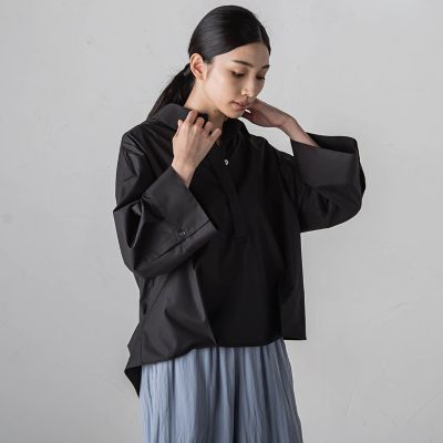 エステネージュスキッパーブラウス≪洗濯機で洗える／接触冷感／紫外線