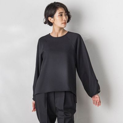 【ＷＥＢ限定】バックリボンストレッチブラウス≪洗濯機で洗える／セットアップ対応≫