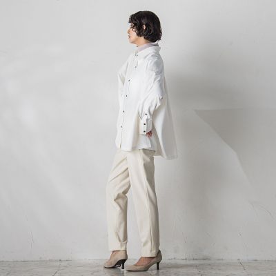 タイプライターオーバーサイズシャツ≪洗濯機で洗える／速乾性／抗ピリング≫