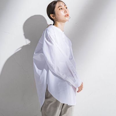 バンドカラーシャツ≪洗濯機で洗える≫ | la.f (Women)/ラ エフ
