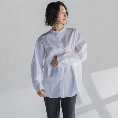 バンドカラーシャツ≪洗濯機で洗える≫ | la.f (Women)/ラ エフ