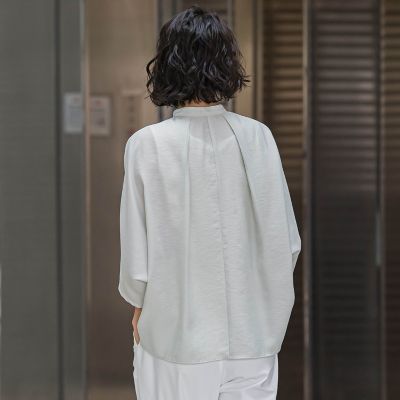 シアーバンブーブラウス≪洗濯機で洗える≫