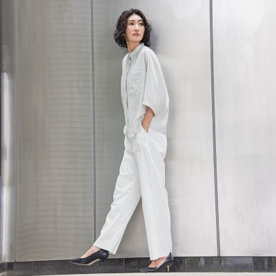 シアーバンブーブラウス≪洗濯機で洗える≫