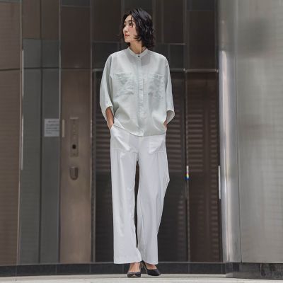 シアーバンブーブラウス≪洗濯機で洗える≫