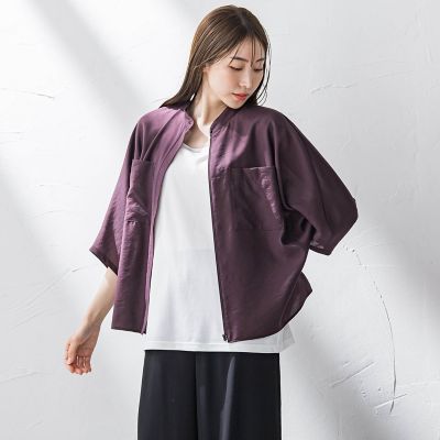 シアーバンブーブラウス≪洗濯機で洗える≫