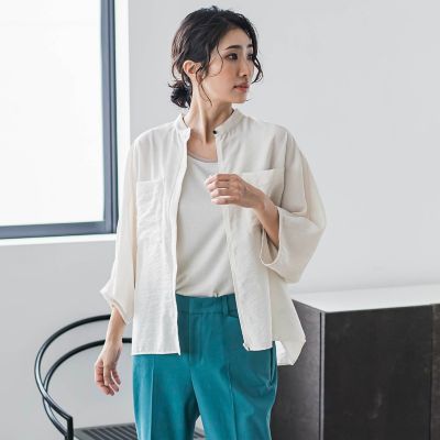 【SALE】la.f...（Women）/ラ エフ シアーバンブーブラウス&#8810;洗濯機で洗える&#8811; 12ベージュ トップス【三越伊勢丹/公式】