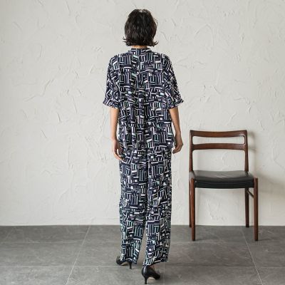 幾何柄ブラウス≪洗濯機で洗える≫ | la.f（Women）/ラ エフ | 三越