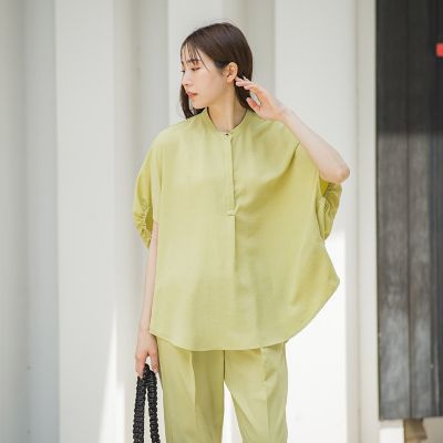 【ＷＥＢ限定】タンブラーブッチャーブラウス≪手洗い可能≫