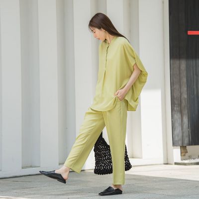 【ＷＥＢ限定】タンブラーブッチャーブラウス≪手洗い可能≫