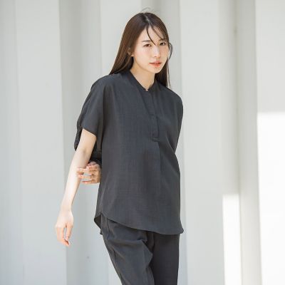 【ＷＥＢ限定】タンブラーブッチャーブラウス≪手洗い可能≫
