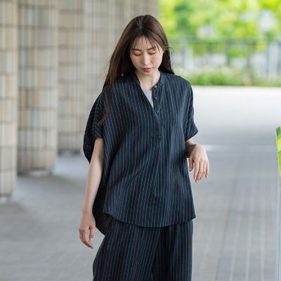 【ＷＥＢ限定】タンブラーブッチャーブラウス≪手洗い可能≫