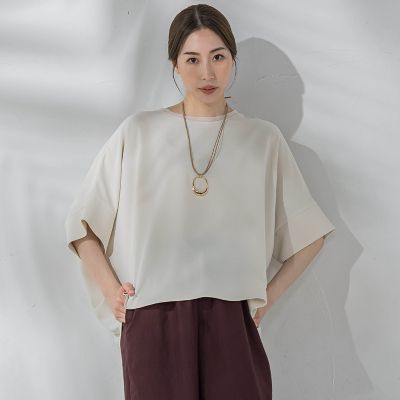 ＜la.f...（Women）＞ハイストレッチカットソーブラウス≪洗濯機で洗える≫