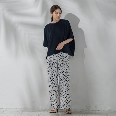 ハイストレッチカットソーブラウス≪洗濯機で洗える≫