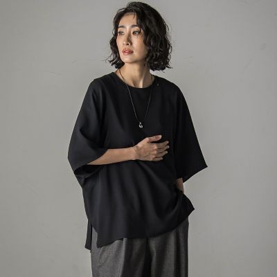 ラエフ（la．f．．．）/【旅楽シリーズ/極】メランジツイルブラウス≪洗濯機で洗える≫ 旅楽シリーズ／極】メランジツイルブラウス≪洗濯機で洗える≫ | la.f