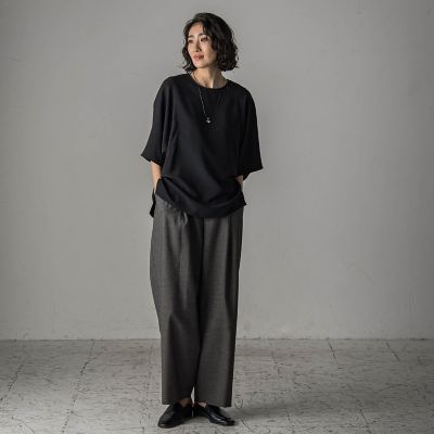 旅楽シリーズ／極】メランジツイルブラウス≪洗濯機で洗える≫ | la.f