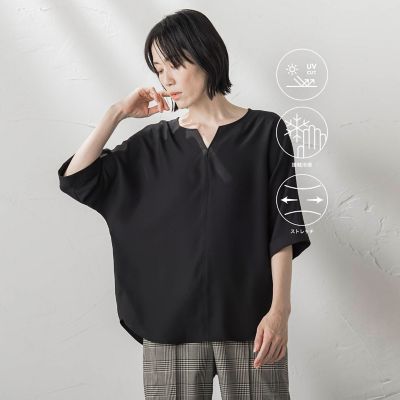 【SALE】la.f...（Women）/ラ エフ ジョーゼットブラウス&#8810;洗濯機で洗える&#8811; 04ブラック トップス【三越伊勢丹/公式】