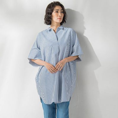 la.f...（Women）/ラ エフ 【ＷＥＢ限定】チュニックシャツ≪手洗い可能≫