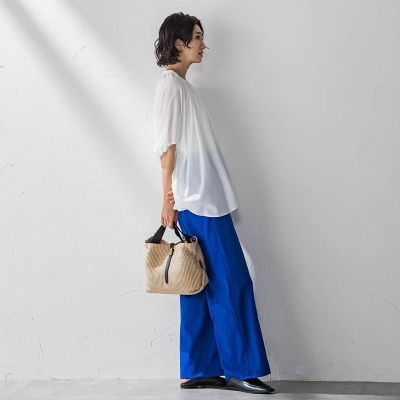 【ＷＥＢ限定】ドルマンギャザーブラウス≪手洗い可能≫