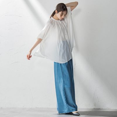 【ＷＥＢ限定】ドルマンギャザーブラウス≪手洗い可能≫