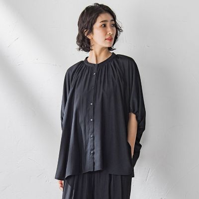 【ＷＥＢ限定】ドルマンギャザーブラウス≪手洗い可能≫