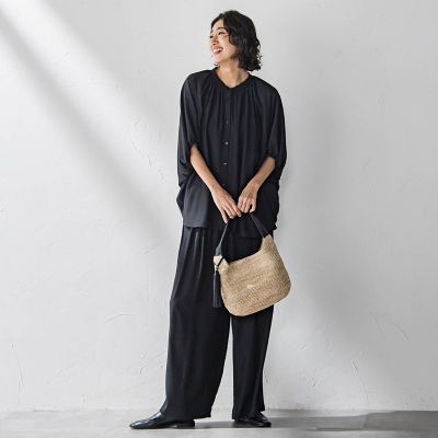 【ＷＥＢ限定】ドルマンギャザーブラウス≪手洗い可能≫