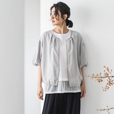 【ＷＥＢ限定】バルーンスリーブブラウス≪手洗い可能≫