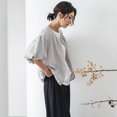 【ＷＥＢ限定】バルーンスリーブブラウス≪手洗い可能≫