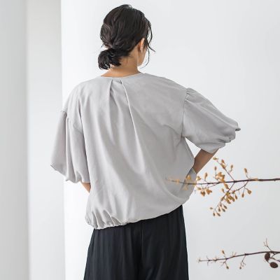 【ＷＥＢ限定】バルーンスリーブブラウス≪手洗い可能≫
