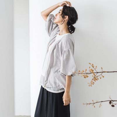 【ＷＥＢ限定】バルーンスリーブブラウス≪手洗い可能≫