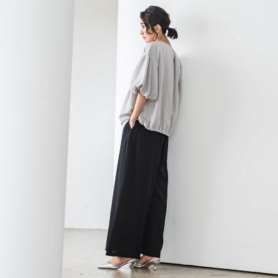 【ＷＥＢ限定】バルーンスリーブブラウス≪手洗い可能≫