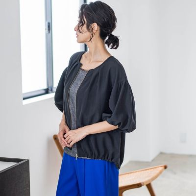 【ＷＥＢ限定】バルーンスリーブブラウス≪手洗い可能≫
