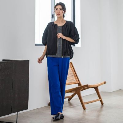 【ＷＥＢ限定】バルーンスリーブブラウス≪手洗い可能≫