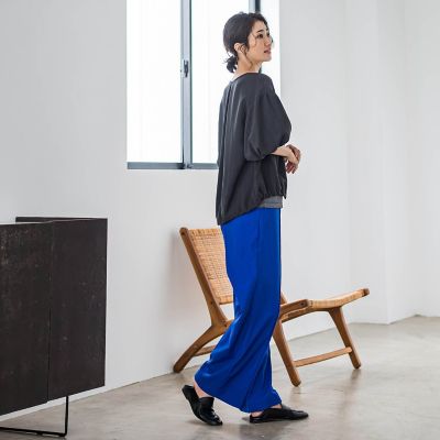 【ＷＥＢ限定】バルーンスリーブブラウス≪手洗い可能≫