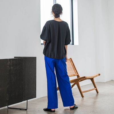 【ＷＥＢ限定】バルーンスリーブブラウス≪手洗い可能≫