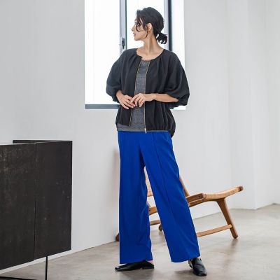【ＷＥＢ限定】バルーンスリーブブラウス≪手洗い可能≫