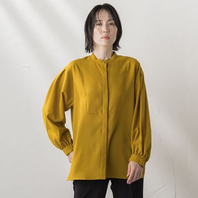 la.f...（Women）/ラ エフ "とろみ素材で着心地抜群"フィネスボイルブラウス&#8810;洗濯機で洗える&#8811; 08イエロー トップス【三越伊勢丹/公式】